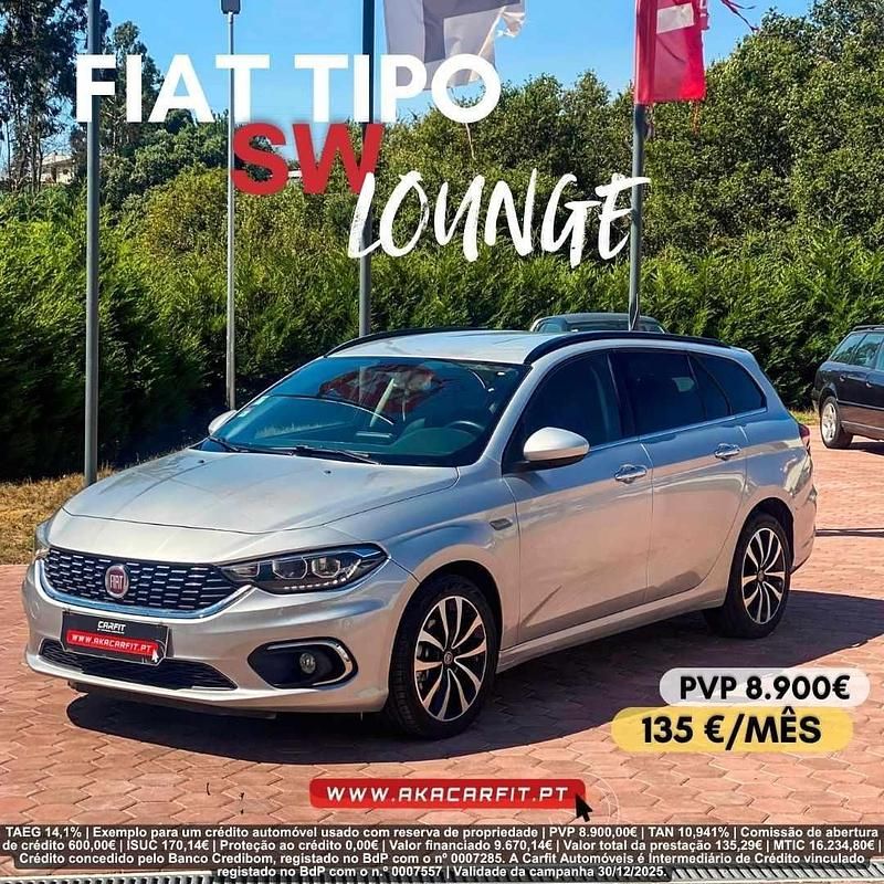 Cinzento Usado 2018 Fiat Tipo Wagon Carrinha | € 8.900 (Bom preço) - Imagem 1/4