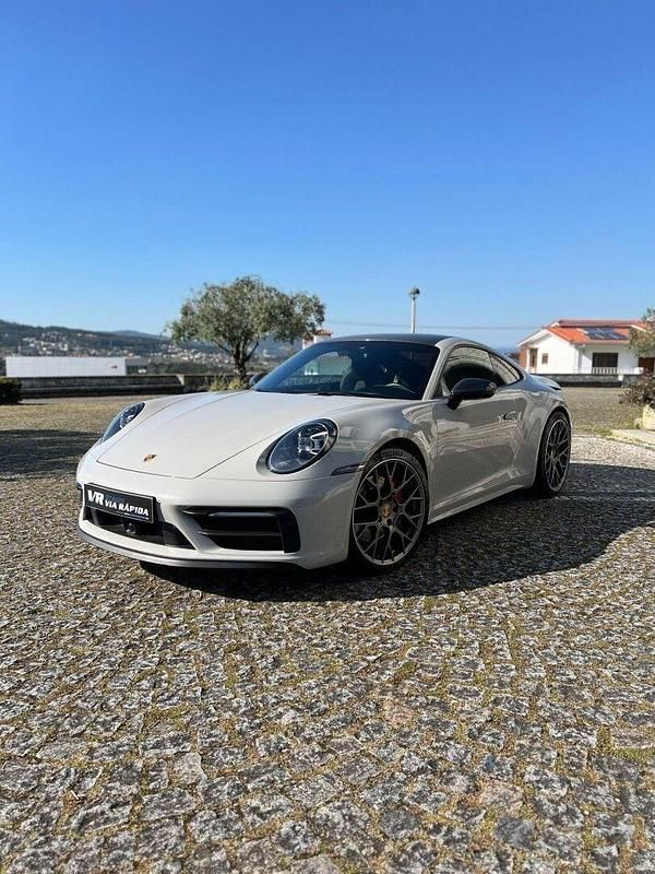 Cinza Usado 2021 Porsche 911 Carrera 4S Coupé | € 154.900 - Imagem 1/4