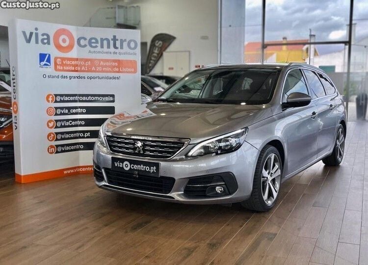 Preto Usado 2019 Peugeot 308 Allure Carrinha | € 12.980 (Bom preço) - Imagem 1/1