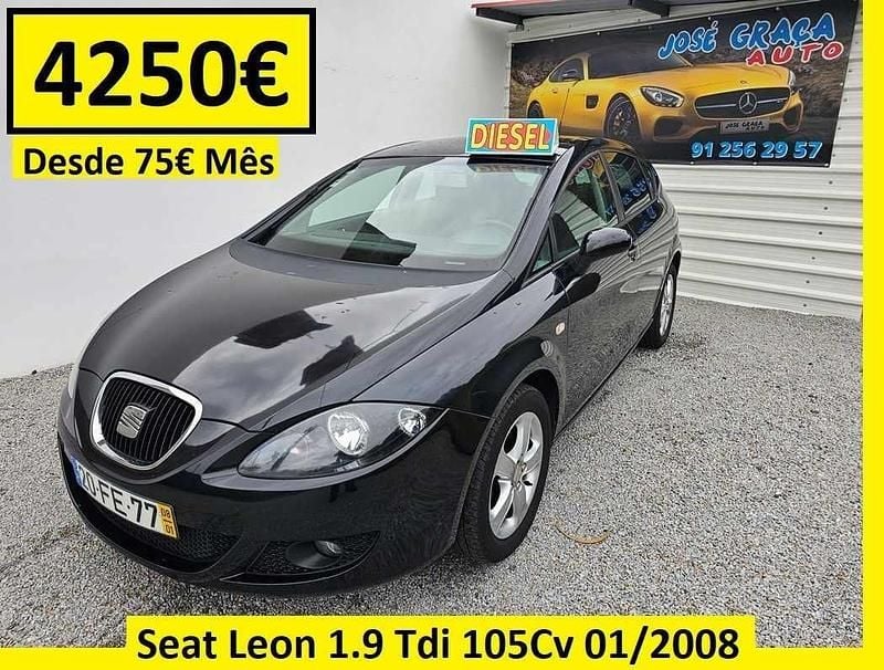Preto Usado 2008 Seat Leon Sedan | € 4.250 (Bom preço) - Imagem 1/4