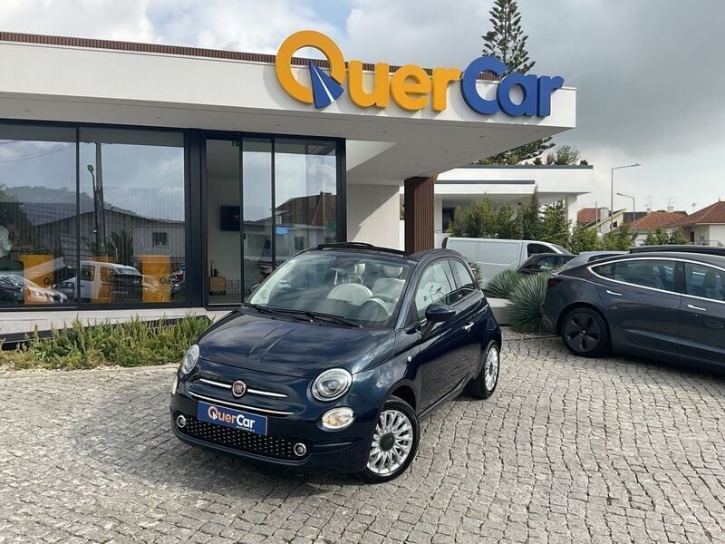 Azul Usado 2019 Fiat 500C Lounge Cabrios | € 12.990 (Preço justo) - Imagem 1/4