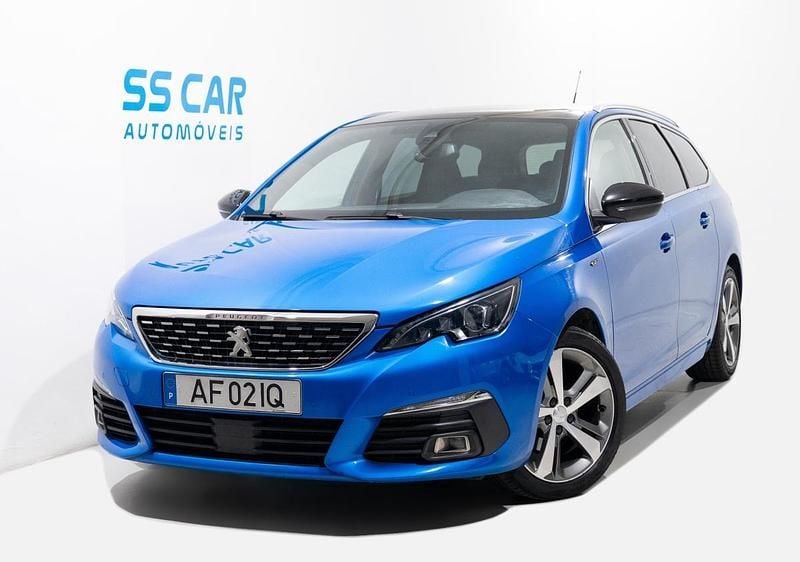 Azul Usado 2021 Peugeot 308 GT Carrinha | € 15.990 (Bom preço) - Imagem 1/4