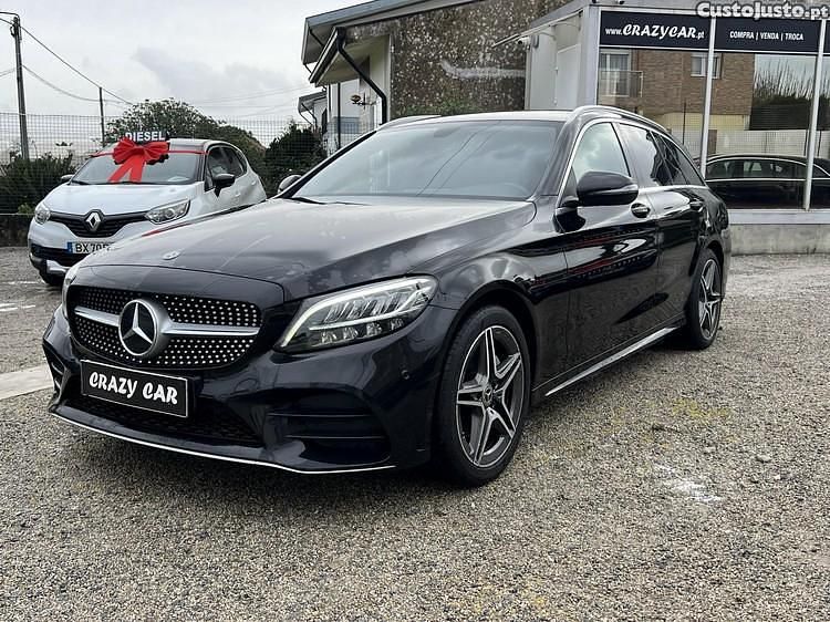 Preto Usado 2019 Mercedes C200 AMG line Carrinha | € 25.500 (Preço justo) - Imagem 1/1