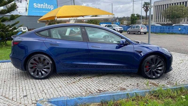 Usado Tesla Model 3 Performance 377 kW (513 HP) 2022 Azul Sedan