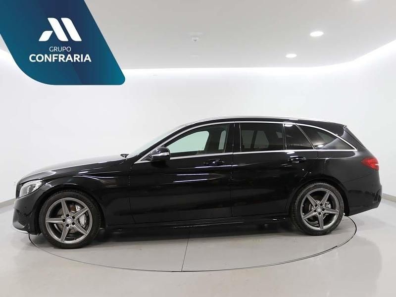 Usado Mercedes C220 AMG line 136 HP (100 kW) 2015 Preto Carrinha