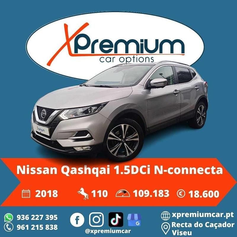 Cinzento Usado 2018 Nissan Qashqai SUV | € 18.600 (Preço justo) - Imagem 1/4