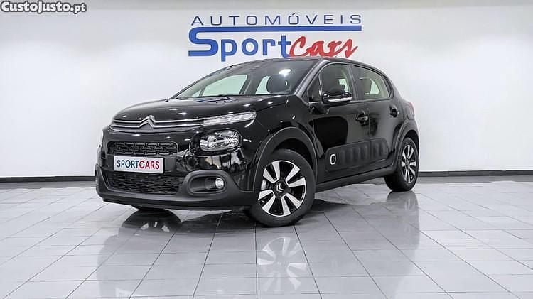 Preto Usado 2018 Citroën C3 PureTech | € 12.750 - Imagem 1/1