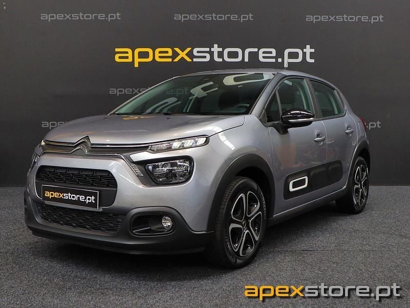 Cinza Usado 2022 Citroën C3 Feel Citadino | € 12.995 (Bom preço) - Imagem 1/4
