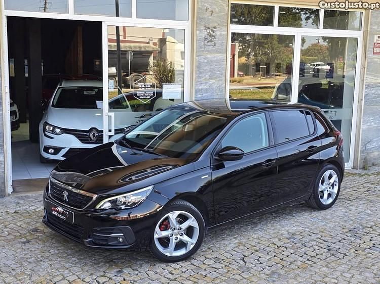 Preto Usado 2018 Peugeot 308 Style Citadino | € 11.950 (Preço justo) - Imagem 1/1