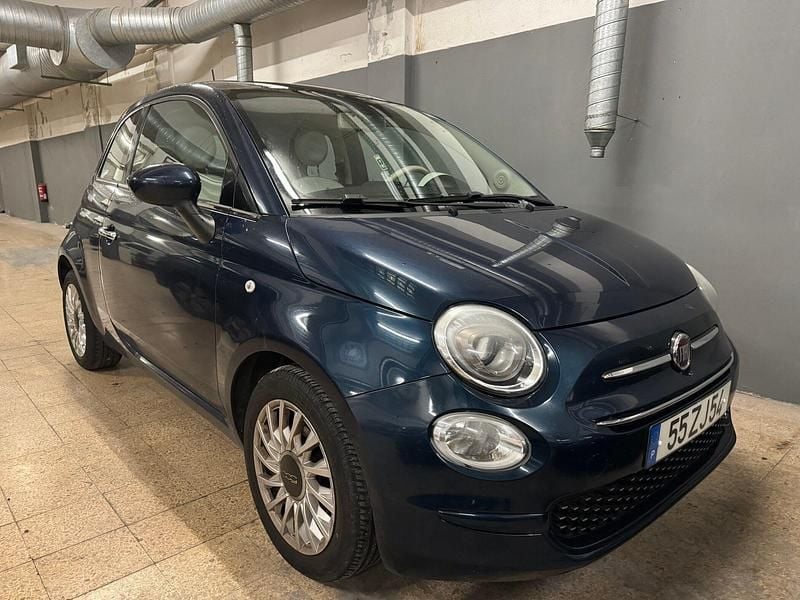 Azul Usado 2019 Fiat 500 Lounge Citadino | € 10.990 (Preço justo) - Imagem 1/4