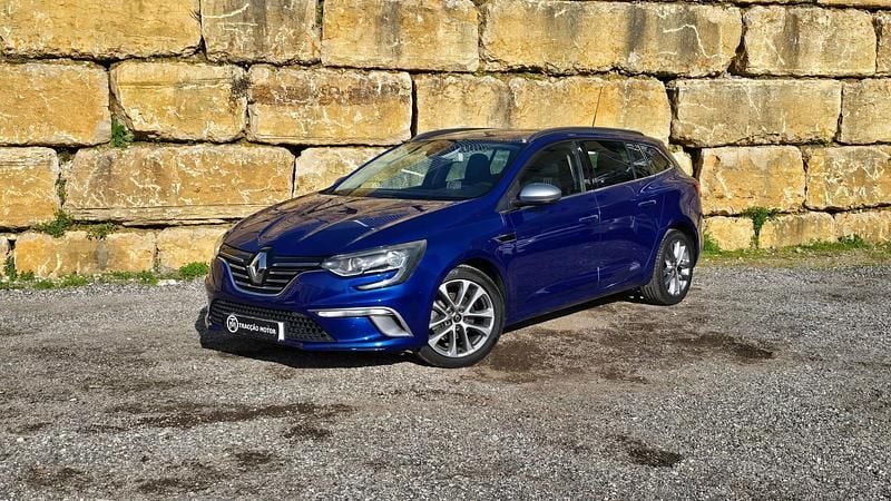 Azul Usado 2017 Renault Mégane GT Line GT-Line Carrinha | € 13.500 (Preço justo) - Imagem 1/4