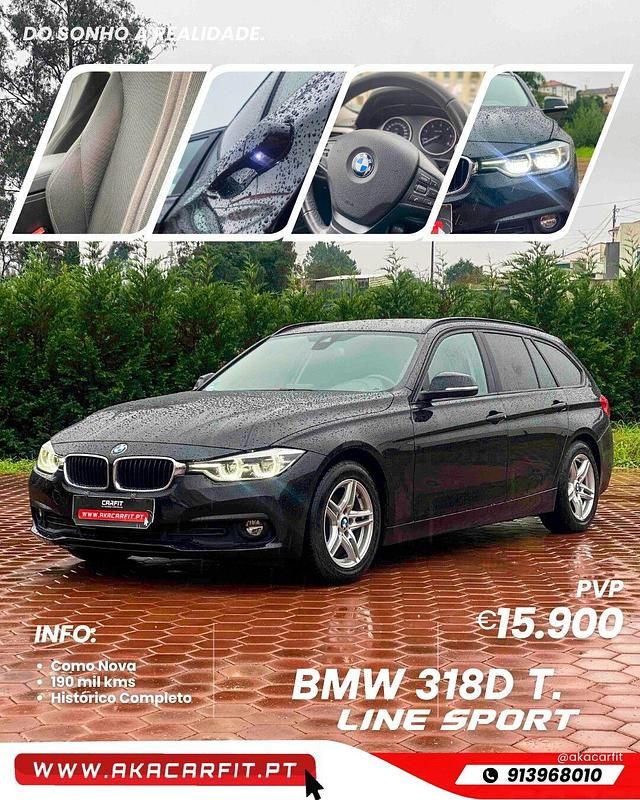 Preto Usado 2016 BMW 318 Sport Line Carrinha | € 15.900 (Preço justo) - Imagem 1/4