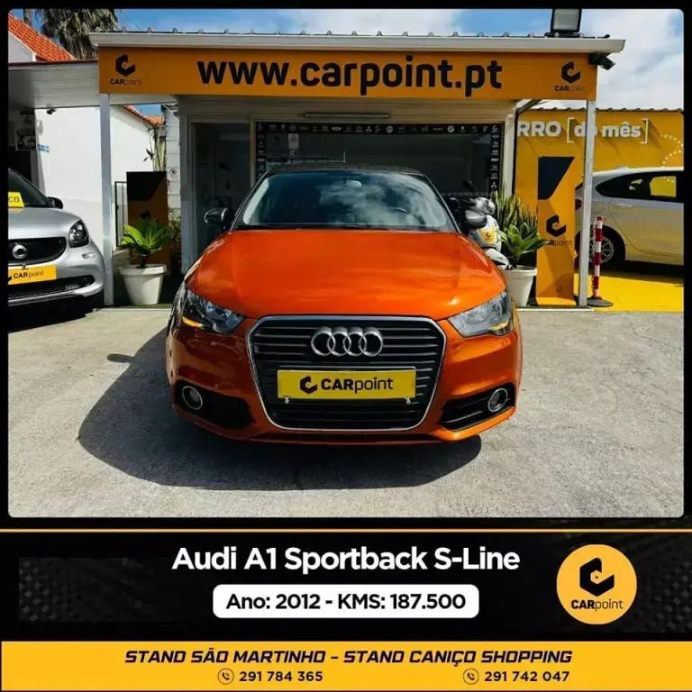 Usado Audi A1 Sportback S-Line 90 HP (66 kW) 2012 Laranja Citadino