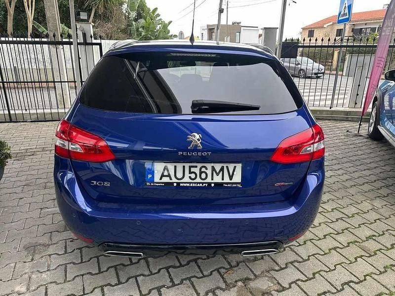 Usado Peugeot 308 SW 130 HP (95 kW) 2017 Azul Carrinha
