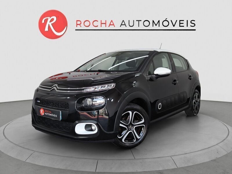 Preto Usado 2017 Citroën C3 PureTech Citadino | € 10.890 (Preço justo) - Imagem 1/4