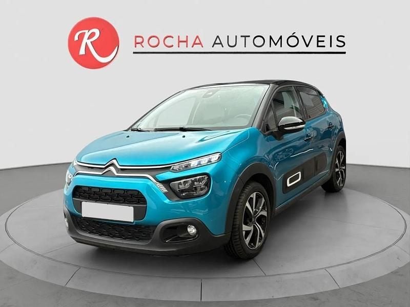Azul Usado 2022 Citroën C3 Shine Citadino | € 11.850 (Super Preço) - Imagem 1/4