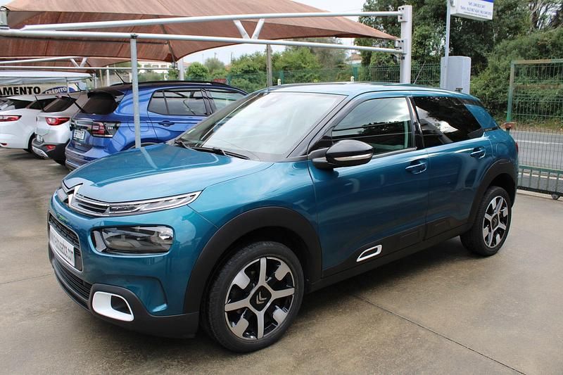 Azul Usado 2019 Citroën C4 Shine | € 16.900 (Preço justo) - Imagem 1/4