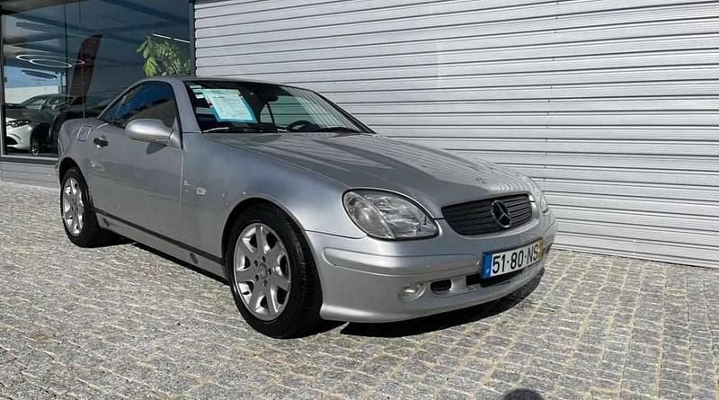 Usado Mercedes SLK200 136 HP (100 kW) 1999 Cinzento Cabrios