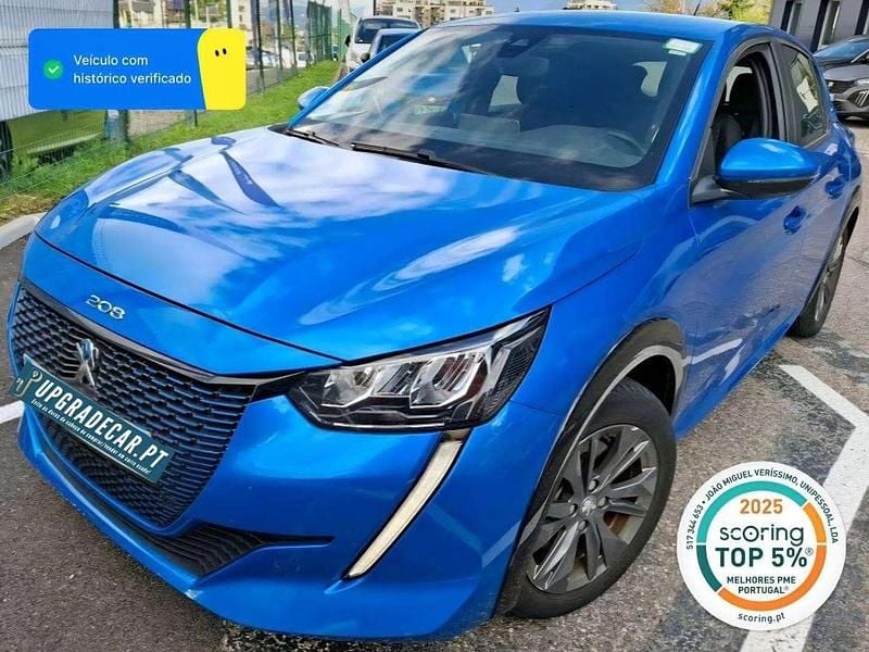 Azul Usado 2021 Peugeot e-208 Citadino | € 15.900 (Bom preço) - Imagem 1/4