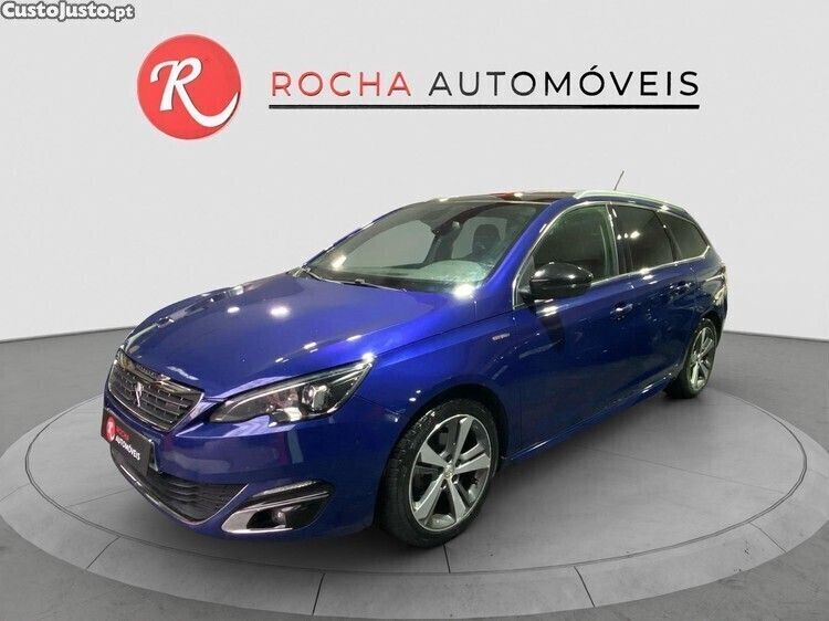 Azul Usado 2015 Peugeot 308 GT-line Carrinha | € 10.999 (Bom preço) - Imagem 1/1