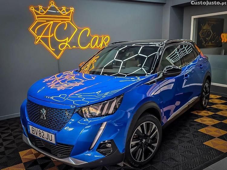 Azul Usado 2021 Peugeot e-2008 GT-line SUV | € 21.890 (Preço justo) - Imagem 1/1