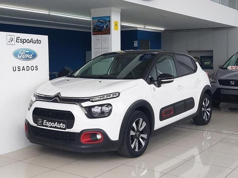Branco Usado 2021 Citroën C3 PureTech Citadino | € 14.750 (Preço elevado) - Imagem 1/4