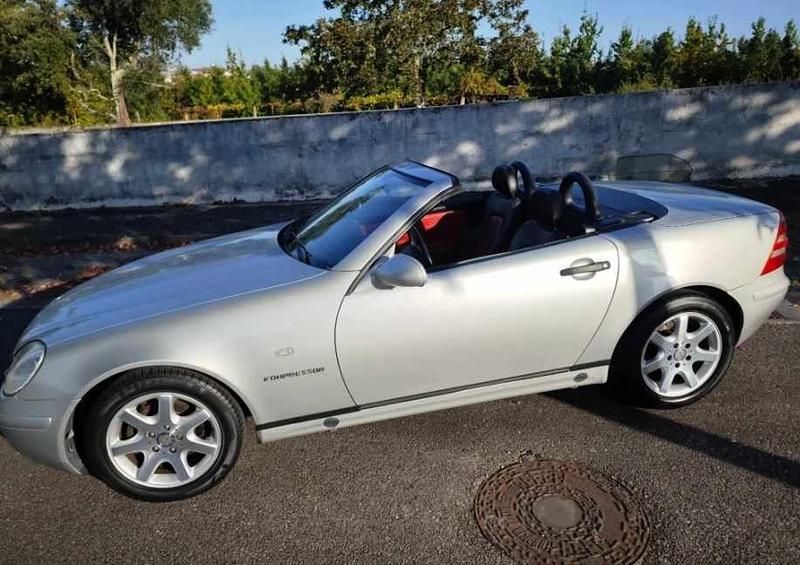 Usado Mercedes SLK200 192 HP (141 kW) 1998 Cinzento Cabrios