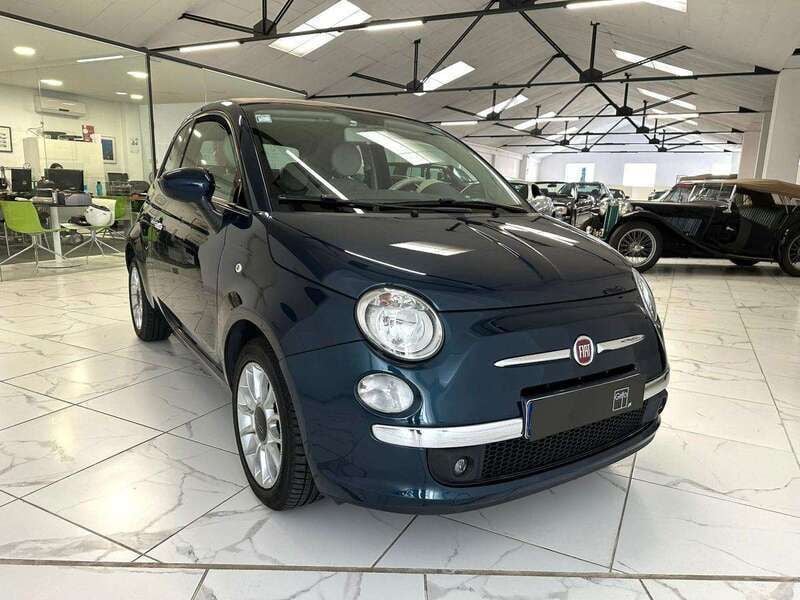 Azul Usado 2014 Fiat 500C Lounge Cabrios | € 8.950 (Preço justo) - Imagem 1/4