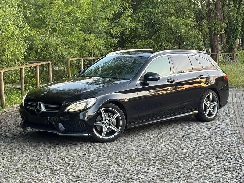 Preto Usado 2017 Mercedes C220 AMG line Carrinha | € 23.990 - Imagem 1/4
