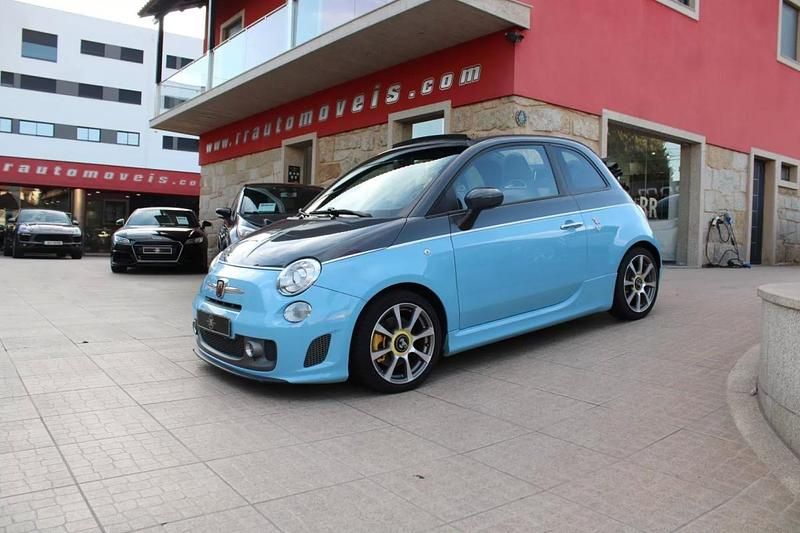 Azul Usado 2015 Abarth 595C Turismo Cabrios | € 14.990 - Imagem 1/4