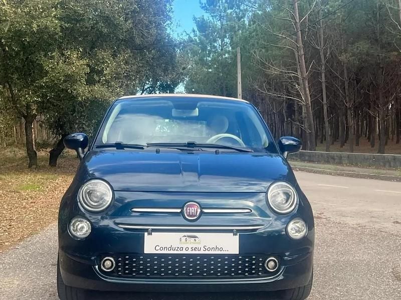 Azul Usado 2020 Fiat 500C Lounge Cabrios | € 11.750 (Preço justo) - Imagem 1/4