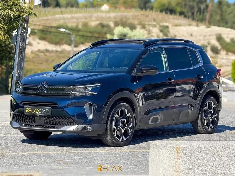 Azul Usado 2022 Citroën C5 Aircross Shine SUV | € 26.990 (Preço justo) - Imagem 1/4