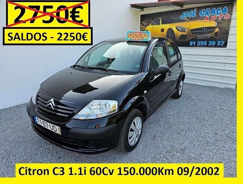 Preto Usado 2002 Citroën C3 Citadino | € 2.250 (Bom preço) - Imagem 1/4