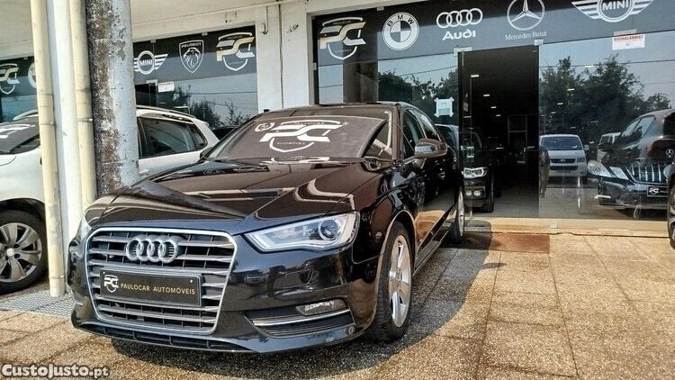 Preto Usado 2015 Audi A3 Sportback Ambition Citadino | € 13.900 (Preço justo) - Imagem 1/1
