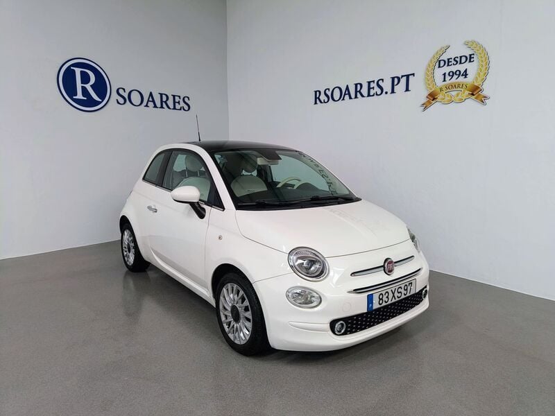 Branco Usado 2019 Fiat 500 Lounge Citadino | € 11.900 (Preço justo) - Imagem 1/4