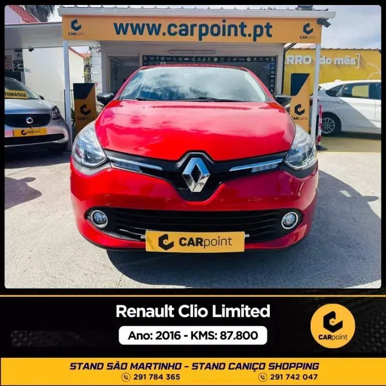 Vermelho Usado 2016 Renault Clio IV LIMITED Citadino | € 13.900 (Caro) - Imagem 1/4