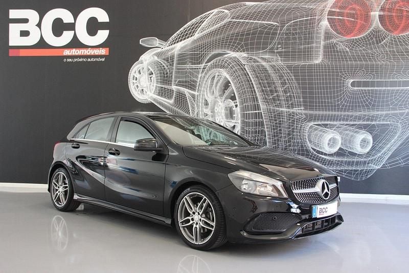 Usado Mercedes A180 AMG line 109 HP (80 kW) 2016 Preto