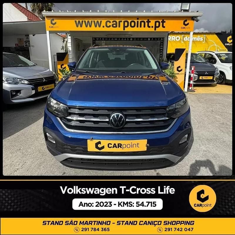 Azul Usado 2023 VW T-Cross Life SUV | € 22.900 - Imagem 1/4