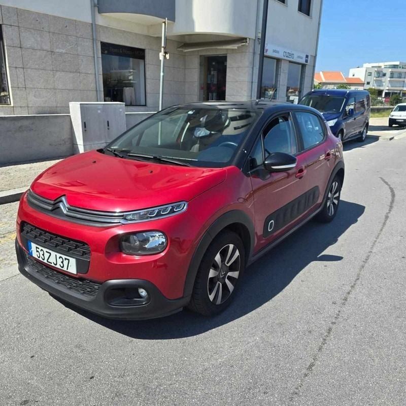 Vermelho Usado 2019 Citroën C3 Citadino | € 9.500 (Super Preço) - Imagem 1/4