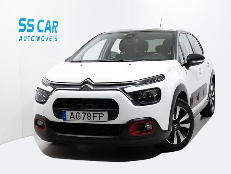 Branco Usado 2021 Citroën C3 PureTech Citadino | € 10.350 (Super Preço) - Imagem 1/4