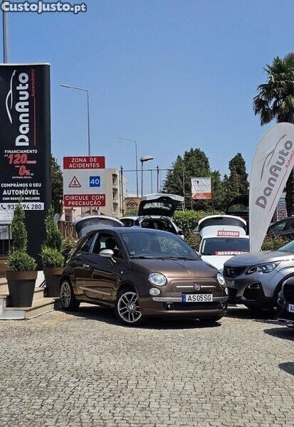 Castanho Usado 2009 Fiat 500 | € 7.885 (Preço justo) - Imagem 1/1