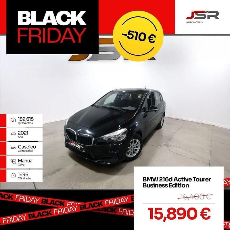 Preto Usado 2021 BMW 216 Performance Carrinha | € 15.890 (Bom preço) - Imagem 1/4