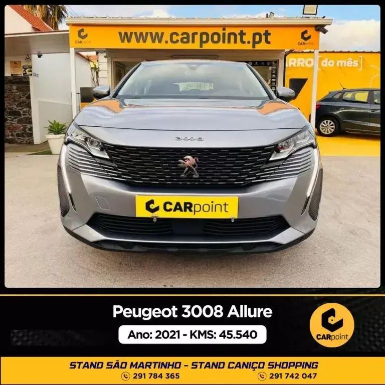 Cinzento Usado 2021 Peugeot 3008 Allure SUV | € 28.900 (Caro) - Imagem 1/4