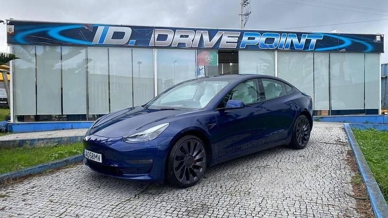 Usado Tesla Model 3 Performance 377 kW (513 HP) 2022 Azul Sedan