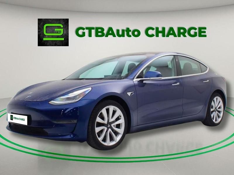 Azul Usado 2019 Tesla Model 3 Long Range AWD Sedan | € 26.499 (Preço elevado) - Imagem 1/4