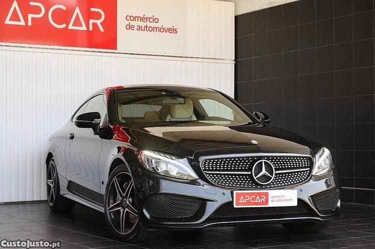 Preto Usado 2017 Mercedes C220 AMG line Coupé | € 22.950 (Super Preço) - Imagem 1/1