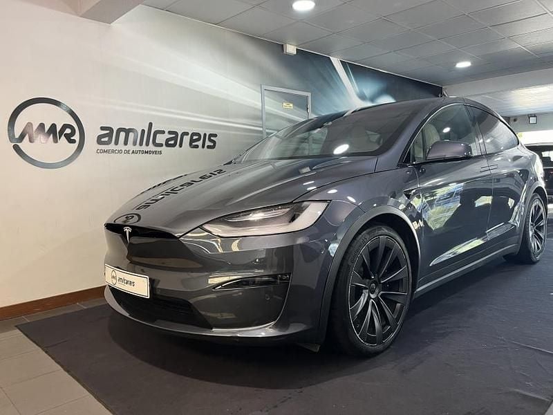 Cinzento Usado 2022 Tesla Model X SUV | € 84.900 - Imagem 1/4