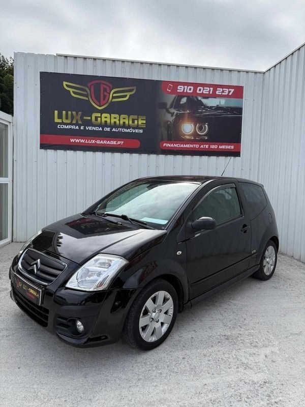 Preto Usado 2008 Citroën C2 Citadino | € 4.250 - Imagem 1/4