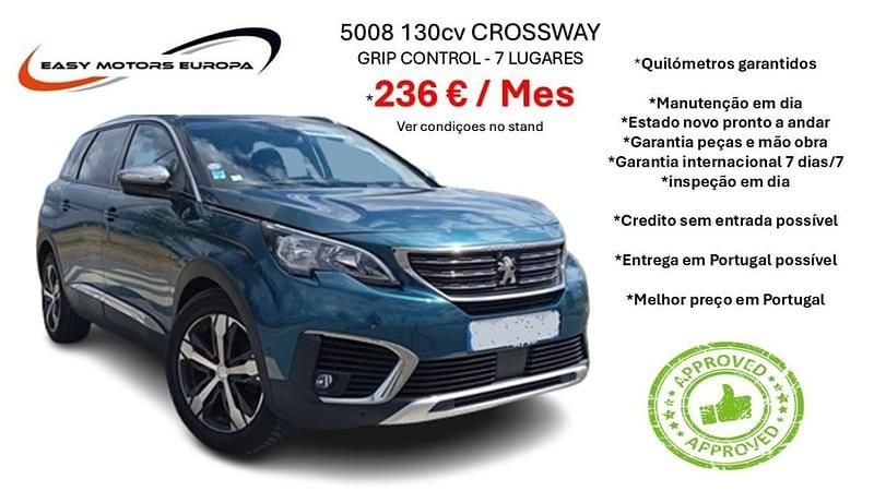 Azul Usado 2019 Peugeot 5008 Monovolume | € 18.990 (Preço justo) - Imagem 1/4