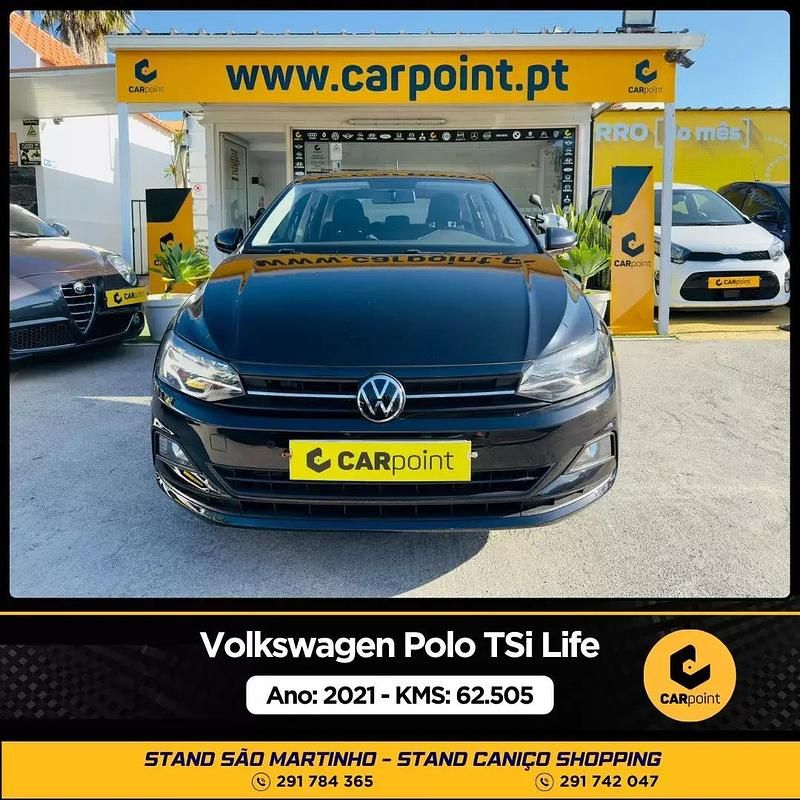 Preto Usado 2021 VW Polo Life Citadino | € 16.900 (Preço elevado) - Imagem 1/4